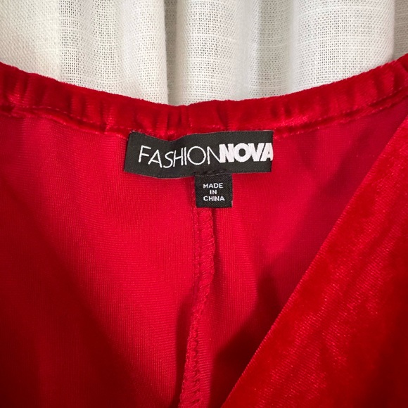NWOT Fashion Nova Bold Red Mini Dress - Picture 5 of 5